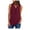 Wine B, variant on Ashirexll Tank Tops for Women, Summer Sleeveless Zip Front Casual Tunic V-Neck Rollable Blouses