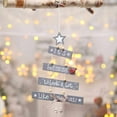 thumbnail image 3 of Naiovety Campana Letras Estrella Colgante Árbol de Navidad Forma Adorno colgante de Oficina Decoración de Navidad Kits de decoración para fiestas Gris, 3 of 5