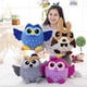 thumbnail image 5 of Peluche suave de dibujos animados, juguete de búho Azul, Gris, Morado, creativo, Ladys, cumpleaños, muñecas Kawaii, regalo, decoración del hogar, tienda, 5 of 5