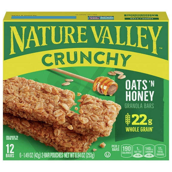 Pack of 4 Nature Valley Crunchy Oats 'n Honey Granola Bars - 12 ct - Package may vary