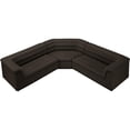 thumbnail image 4 of Meridian Furniture Cascade Brown Boucle Fabric Modular Sectional, 4 of 14