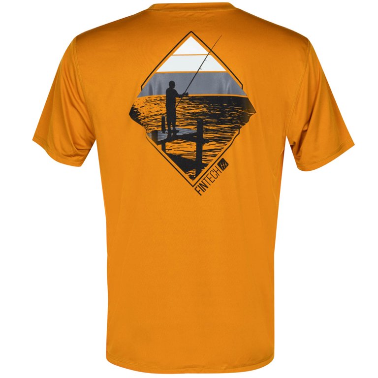 Dock Fishing Sunset T-Shirt