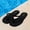 Black, variant on Women's Slim Flip Flops Minimalist Flat Thong Sandals for Women Lightweight Summer Beach Slides Sandals Dressy PU Leather Thong Flat Sandals Females Round Toe Flat Sandals Summer Essentials Slippers
