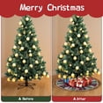 thumbnail image 4 of Christmas Tree Skirt 36 Inch, Red and Black Buffalo Plaid Xmas Tree Skirts, Winter Christmas Trees Mat for Home Party Holiday Indoor Outdoor Decorations, 4 of 6