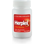 Herplex Premium Tablets | Helps Against Outbreaks & Cold Sores with No Side Effects | Helps to Quickly Ease & Reduce Symptoms of Cold Sore, & Fever Blisters | 120 Tablet
