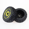 thumbnail image 3 of letairis 2 Pieces 1/14 Remote Control Car Rear Rubber Tire Upgraded Modification Part Tires Kit Accessories Replacement for WLtoys 144010, 3 of 8