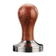 thumbnail image 2 of manipulación de espresso,Coffee Tamper Espresso Press para café molido,Mango de madera de base plana de acero inoxidable 304,Accesorio para máquinas de espresso Barista de 51 mm 53mm Marrón, 2 of 9