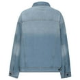 thumbnail image 4 of Erwazi Oversized Denim Jacket for Women Boyfriend Jean Jackets Trendy Spring Fall Coats Outerwear, 4 of 8