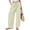 Beige women wide leg cargo pants a1, variant on Cagogo Women's Drawstring Cargo Pants Wide Leg With Pockets Casual Loose Long Lounge Party Trousers Summer Travel Beachwear Clothes, Gray S