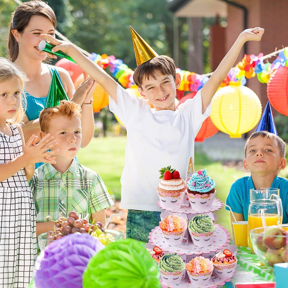 KINMRIS 2 Supports à Gâteaux Aux Bords Arrondis, 2 Couches De