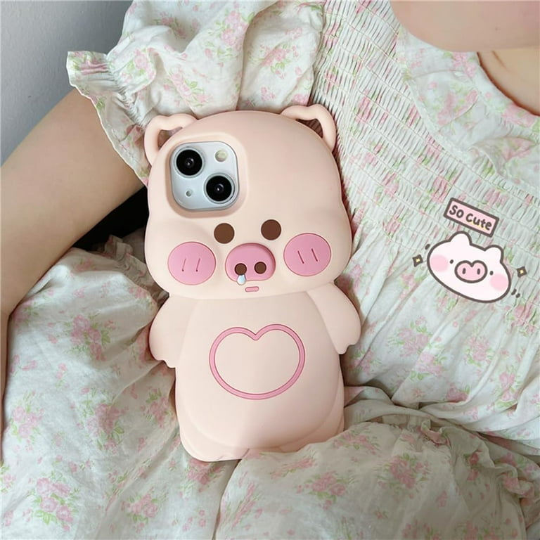 Phone Case for iPhone 12 Case, Kawaii Piglet Phone Cases 3D