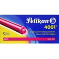 thumbnail image 2 of Pelikan 4001 GTP/5 Ink Cartridges for Fountain Pens, Pink, 1.4ml, 5 Pack (310672), 2 of 2