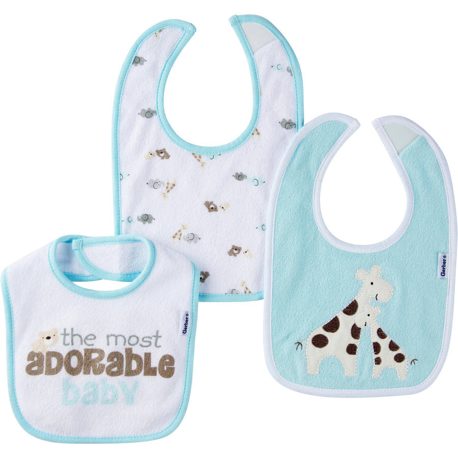 plastic backed dribble bibs