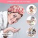 thumbnail image 3 of 6 Pieces Shower Caps Bathing Hair Cap Reusable Shower Hat Waterproof Bath Cap, 3 of 5