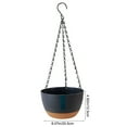 thumbnail image 3 of Apmemiss Hanging Planter 8 Inch, Water Absorption Flower Pot for Indoor Outdoor Plants, Plastic Hanging Basket with Chain for Balcony Garden Decor, 3 of 6