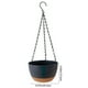 thumbnail image 3 of Maceta colgante con autorriego | Maceta con absorción automática de agua para plantas de interior | Maceta de plástico gris con cadena | 20,3 x 12,5 cm para decoración de balcones, 3 of 6
