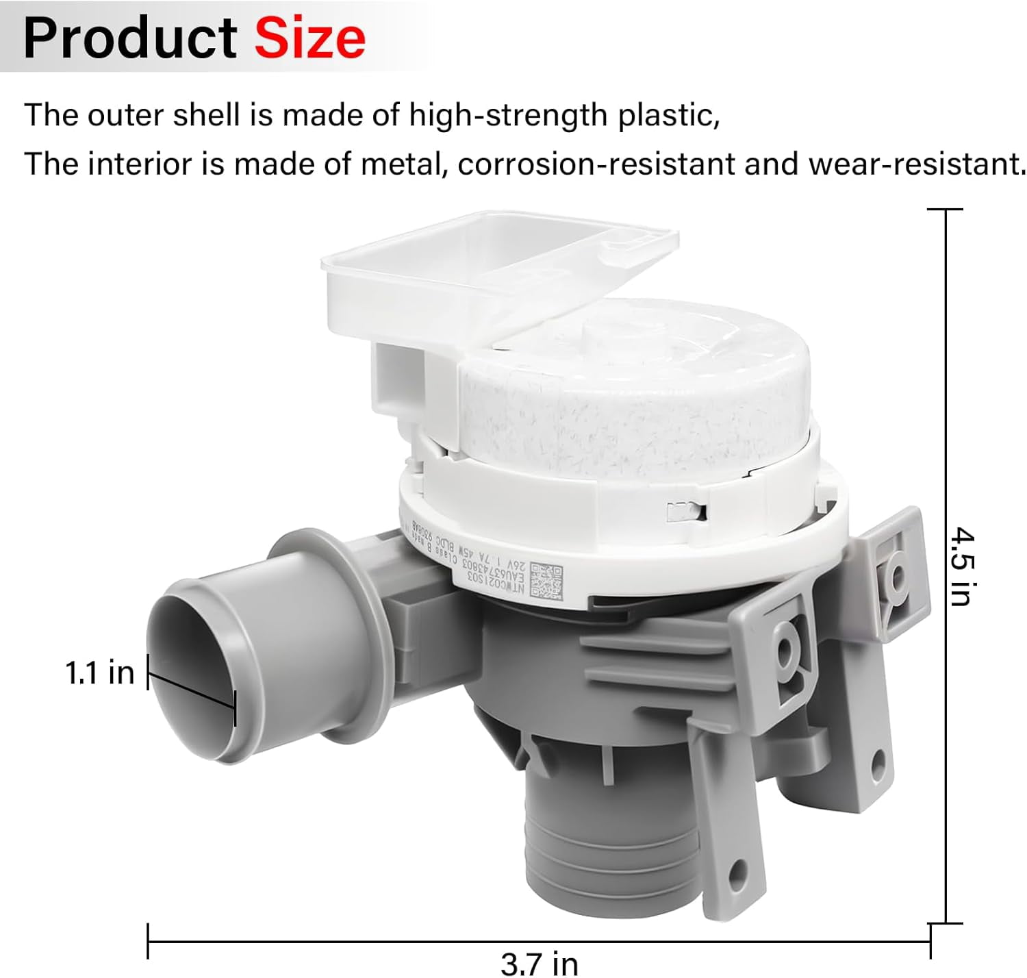 RVKXHD 2025 Upgraded AHA75673404 Washer Drain Pump Assembly Fit for LG Washing Machine Drain Pump WT7800CV WT7100CW WT7060CW WT7300CV WT7800CW WT7900HBA WT7150CW Replace AP6978814 PS12748410