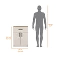 thumbnail image 7 of Miekor Furniture Ivory And Natural Oak 2-Door Kitchen Pantry With 1 Drawer 27649, 7 of 7
