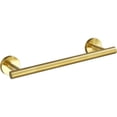 thumbnail image 1 of Toallero de oro cepillado, toalleros para baño montado en la pared, barra de toalla de acero inoxidable SUS304 gruesa (longitud total 16,5 pulgadas), 1 of 5