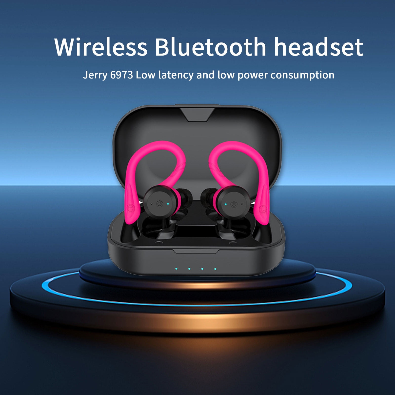 True Wireless Bluetooth Earbuds & Charging Case - Pink, Dual Connect, IPX4 Sweat Resistance, Bluetooth 5 Connection, 3 EQ Sound Settings Signature, Balanced, Bass Boost