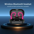 thumbnail image 5 of Wireless Earbuds Bluetooth Headphones 80hrs Playback Ear Buds Power Display with Noise Canceling Mic with Earhooks for Sports/Workout/Running(Red), 5 of 8