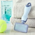 thumbnail image 2 of Vibrant Life Plastic Dog Slicker Grooming Brush with a TPR Grip, 2 of 9