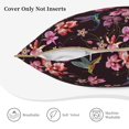 thumbnail image 3 of KLL Humming Bird And Tropical Decorative Throw Pillow Covers Velvet Soft for Couch Sofa Bedroom Living Room Outdoor (No pillow core)- 18"x18", 3 of 5