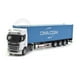 thumbnail image 1 of 1:36 scale die-cast model truck toy S730 tractor with container semi-trailer pull back sound and light toy 1:36 scale die-cast model truck toy, 1 of 1