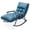 Blue, variant on Rocking Chair Lounge Chair Indoor Recliner Chair with Adjustable 5-Position Backrest,Modern Lazy Chair Glide Chair Rocking Sofa Chair for Living Room
