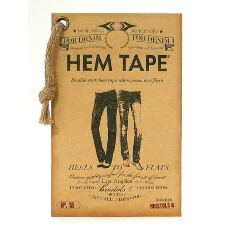 double-stick no iron no sew fashion hem tape for denim (jeans, pants, skirt, (Best Way To Iron Jeans)