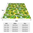 thumbnail image 3 of Balery Watercolor Kiwi Fruits Summer Manta de Felpa Suave y Acogedora – Cobija de Franela Aterciopelada para Cama, Lavable y Cálida para Sofá, Mascotas, Transpirable-60"x50", 3 of 7