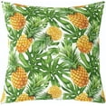 thumbnail image 2 of Cartoon Pineapple Pillow Covers for Home Sofa Bed Couch Fruit Style Throw Pillow Covers for KidsYellow Pineapple Green Leaf Cushion Covers Fresh Pineapple Pillowcases, 18X18 Inches Set of 4, 2 of 6
