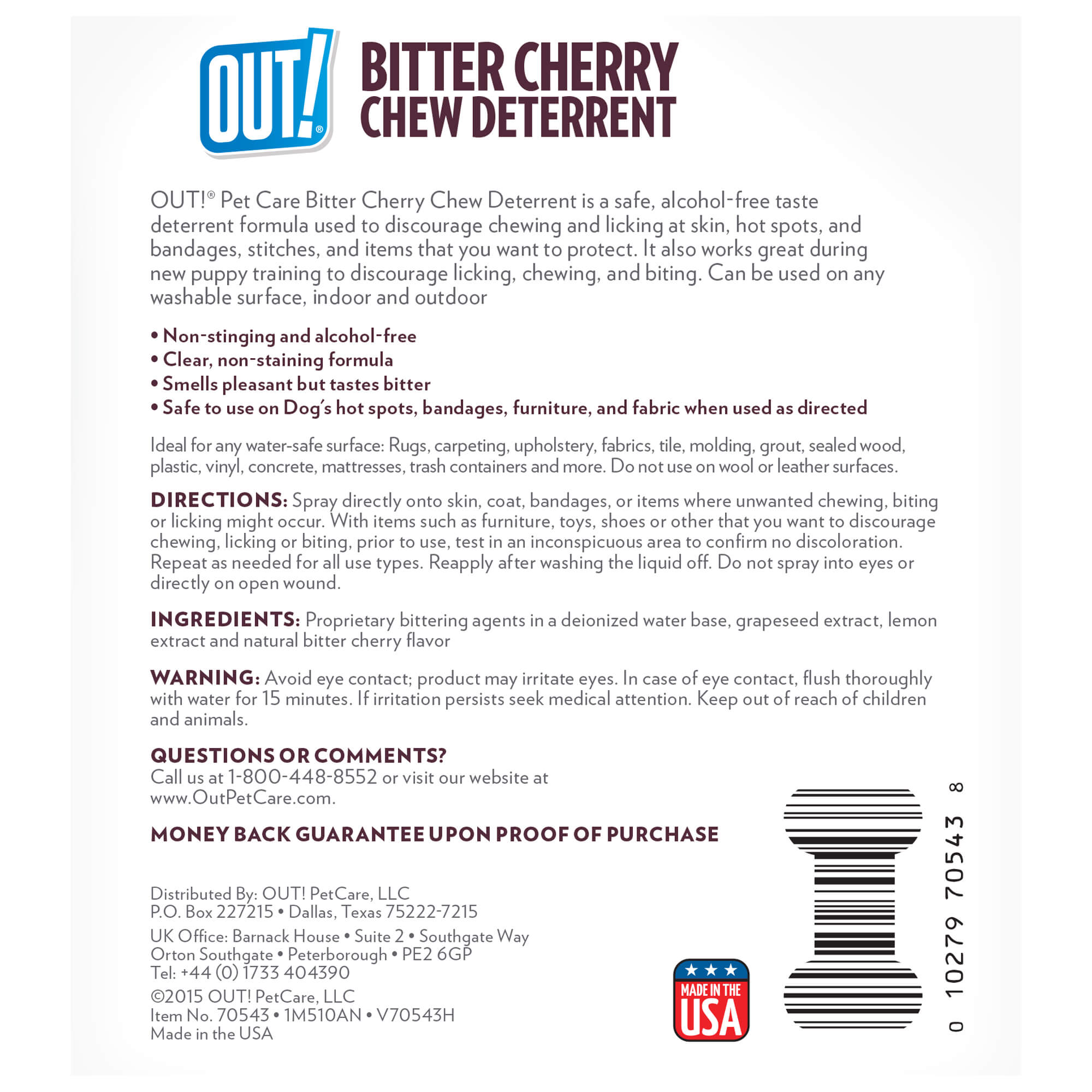 out bitter cherry spray