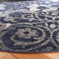 thumbnail image 3 of SAFAVIEH Adirondack Hortense Floral Area Rug, Navy/Silver, 8' x 8' Round, 3 of 7