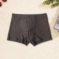 thumbnail image 5 of LJEFF Boys Cotton Boxer Briefs, Solid Color Elasticity Comfort Breathability Kids Underwear Boys Dark Gray Size 5-6, 5 of 5