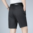 thumbnail image 4 of AXXD Men Cargo Shorts Black Summer Casual Pure Color Outdoors Pocket Beach Work Trouser Shorts New Arrival, 4 of 4