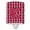 Crimson and White, variant on Letter K Football Green and White Ceramic Night Light