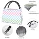 thumbnail image 4 of Fotbe Colorful Checkerboard Bolsa Térmica Portátil con Estampado, Bolsa de Entrega de Alimentos Aislada, Bolsa Reutilizable de Gran Capacidad para Comidas y Supermercado, 4 of 6