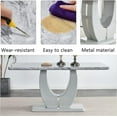 "Sumdeal Modern 63"" Faux Marble Dining Table Set, 4/5 Piece Rectangle