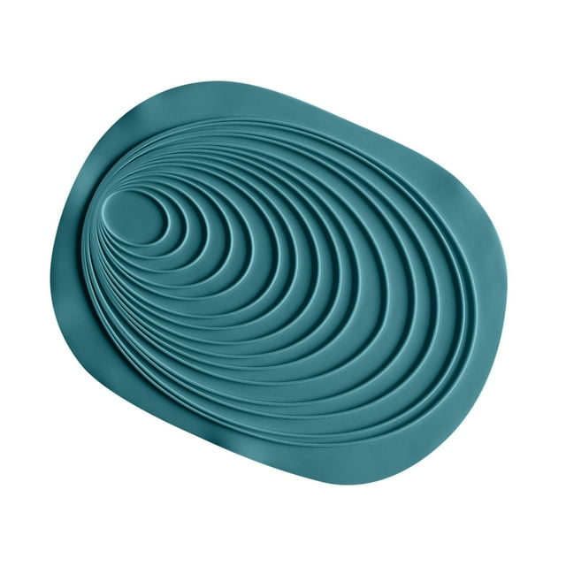 Vrorvz Heat Insulation Anti slip Gel Table Mat Set for Kitchen and Outdoor Barbecue Thick Oval Mat Protects Surfaces from Heat Damage Suit for Dishes Cooking and Use