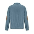 thumbnail image 5 of Leesechin Men's Quarter-Zip Sweater Pure Cotton Mock Neck Knit Long Sleeve Pullover Sweater, 5 of 6