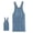 Light Blue, variant on Adult Apron, Lightweight Cotton Apron with Front Pocket, Denim Cross Back Aprons, Durable & Stain-Resistant