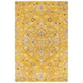 thumbnail image 4 of SAFAVIEH Bella Kade Floral Wool Area Rug, Gold/Taupe, 5' x 8', 4 of 10