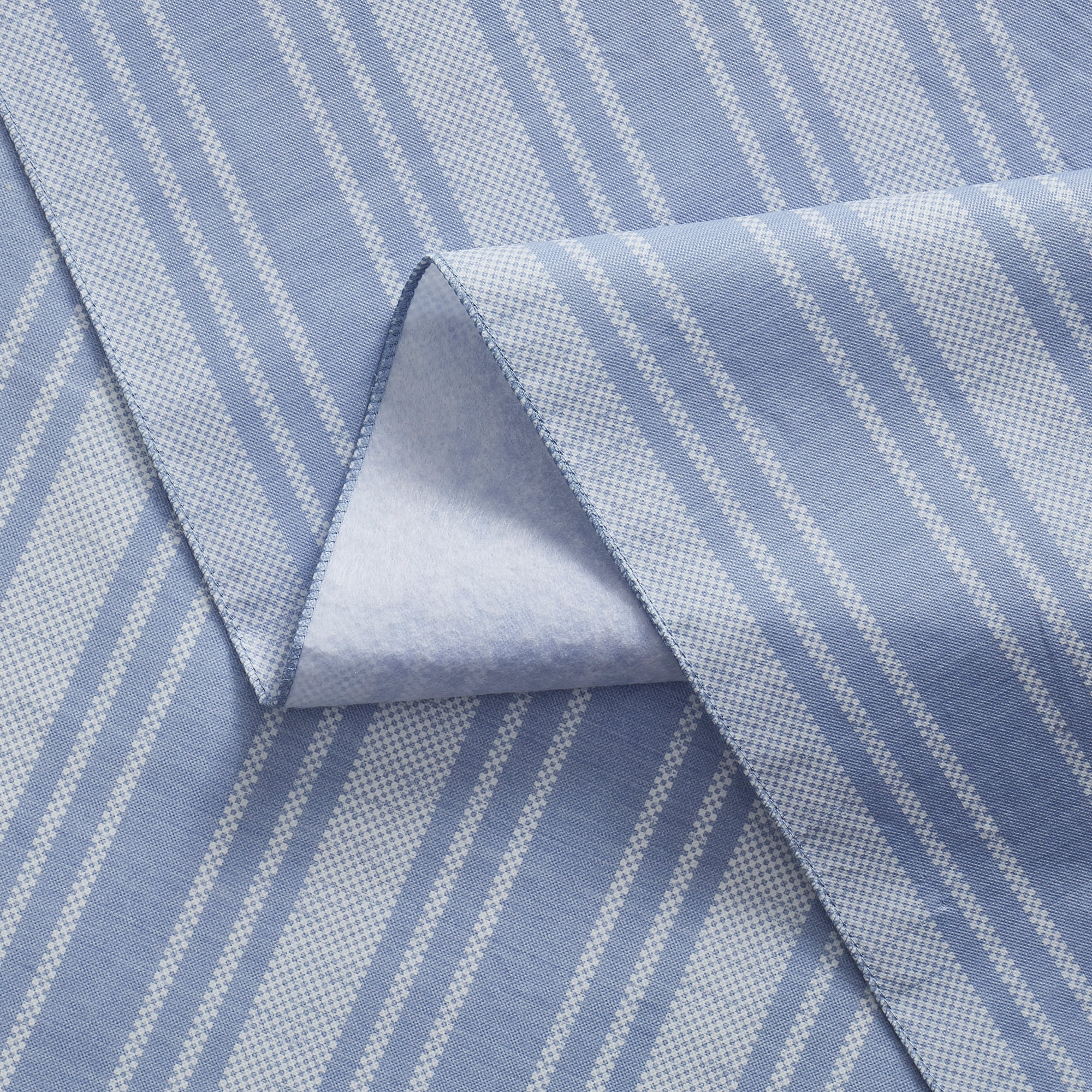 Mainstays Blue Striped PEVA Tablecloth 60" x 102" Rectangle