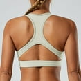 thumbnail image 7 of SwiftWear Sports Bra for Women Push Up Sports Bras Stretch Strappy Seamlesss Workout Top Padded Deep V-Neck Triangle Bralettes with Support Gym Bras White ,S-XL, 7 of 7
