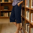 thumbnail image 6 of Luvrsol Capris for Women Wide Leg Capri Pants Buttery Soft Stretch Casual Lounge Cropped Trousers S-2XL, 6 of 9