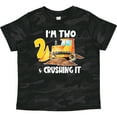 thumbnail image 3 of Inktastic I'm 2 and Crushing It Construction 2nd Birthday Boys or Girls Toddler T-Shirt, 3 of 5