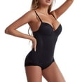 thumbnail image 5 of Fesfesfes Woman's Solid Color Bodysuit Chest Cushion Shapewear Jumpsuit Comfortable Out Bra Underwear body Shaper Gifts for Her Sale, 5 of 9