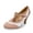 Mauve White, variant on Chase & Chloe Women's Mary Jane Oxford Pumps - Cute Low Kitten Heels - Retro Round Toe Shoe with Ankle Strap