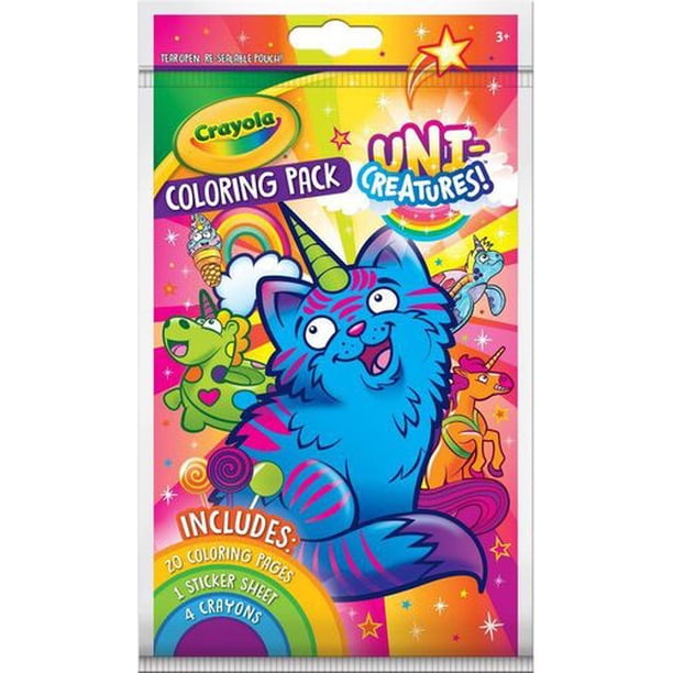 Crayola Uni-Creatures Coloring Pack - Walmart.com - Walmart.com